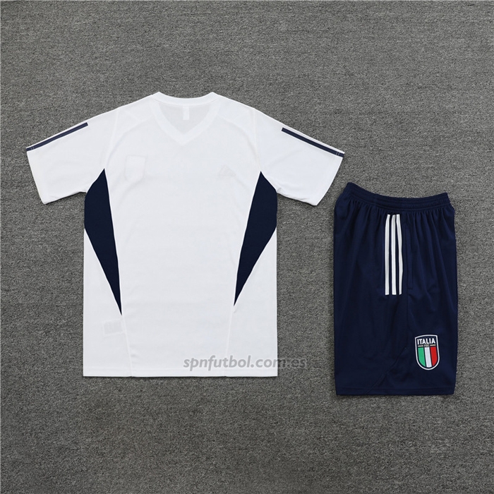 Chandal del Italia Manga Corta 2023-2024 Blanco - Pantalon Corto